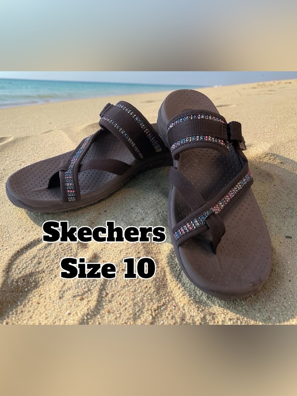 Skechers Women's Dark Brown  Strap Sandals